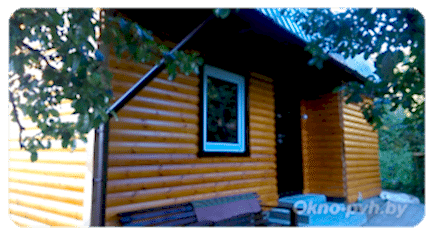 Okna PVH dlja bani v Minske