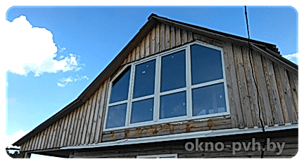 Ustanovka trapecievidnogo okna PVH